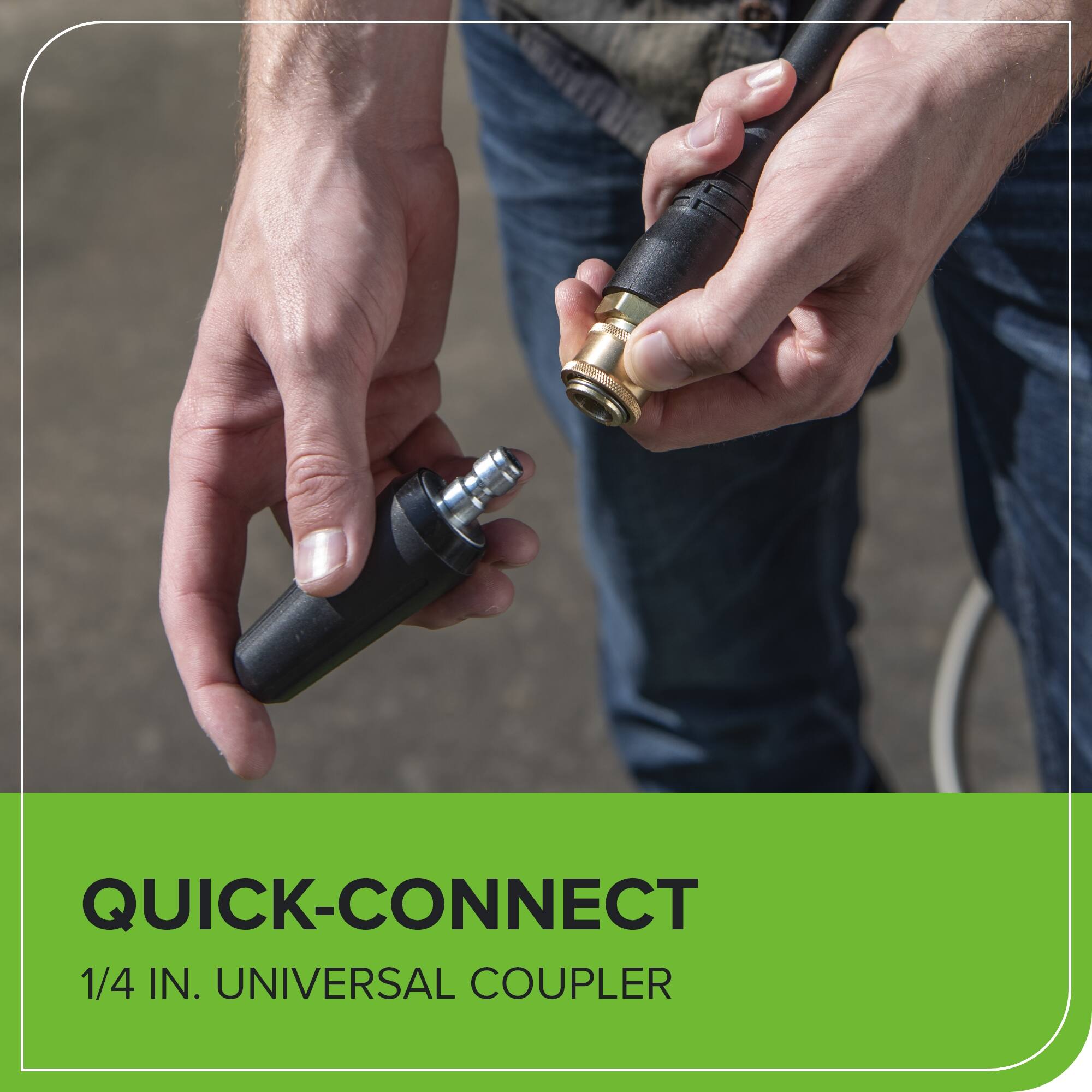 QUICK-CONNECT  
1/4 IN. UNIVERSAL COUPLER