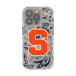 Keyscaper - NCAA - Syracuse Orange iPhone Paisley Design Clear Case - 15 - Multicolor
