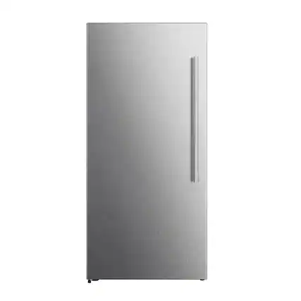 Front. Forno Appliances - Maderno 13.6 Cu. Ft. Frost-Free Convertible Refrigerator/Freezer with Left Swing Door - Stainless Steel.