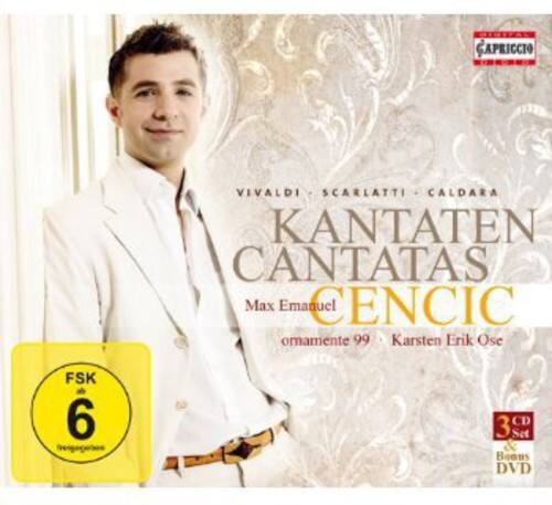 GAPRICO  
VIVALDI - SCARLATTI - CALDARA  
KANTATEN CANTATAS  
Max Emanuel CENCIC  
omamente 99  
Karsten Erik Ose  
FSK 6  
3 CD Set & Bonus DVD