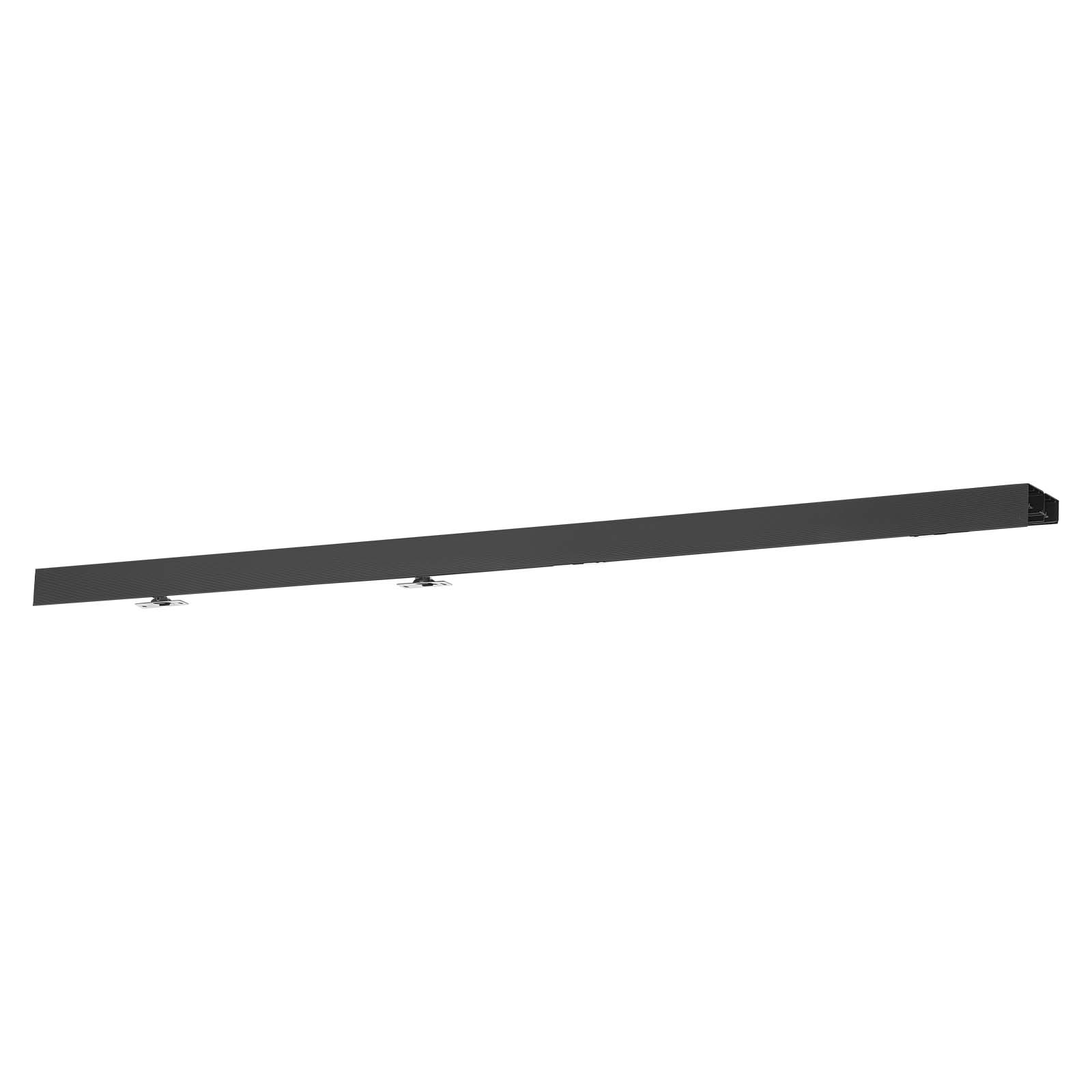 Alt View 5. VEVOR - Bypass Sliding Door Hardware Kit, 5 ft Aluminum Alloy Dual-Track Bypass Door Hardware, Smooth and Quiet Sliding - Black.