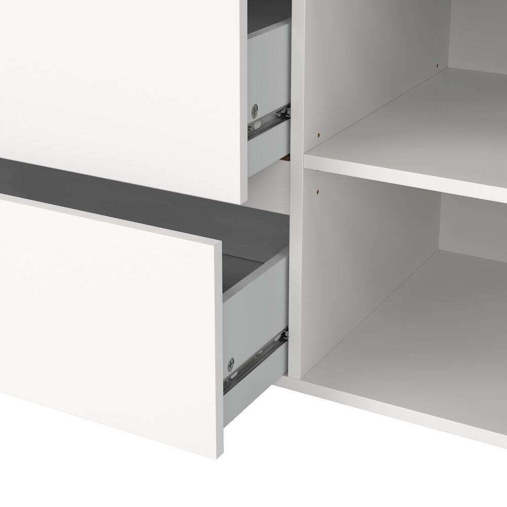 Alt View 2. Tvilum - Next 46-inch Wide 3-Drawer and 1 Door Sideboard - White.