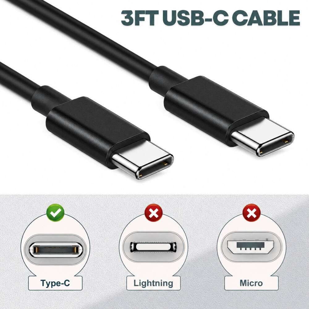 3FT USB-C CABLE

Type-C Lightning Micro
