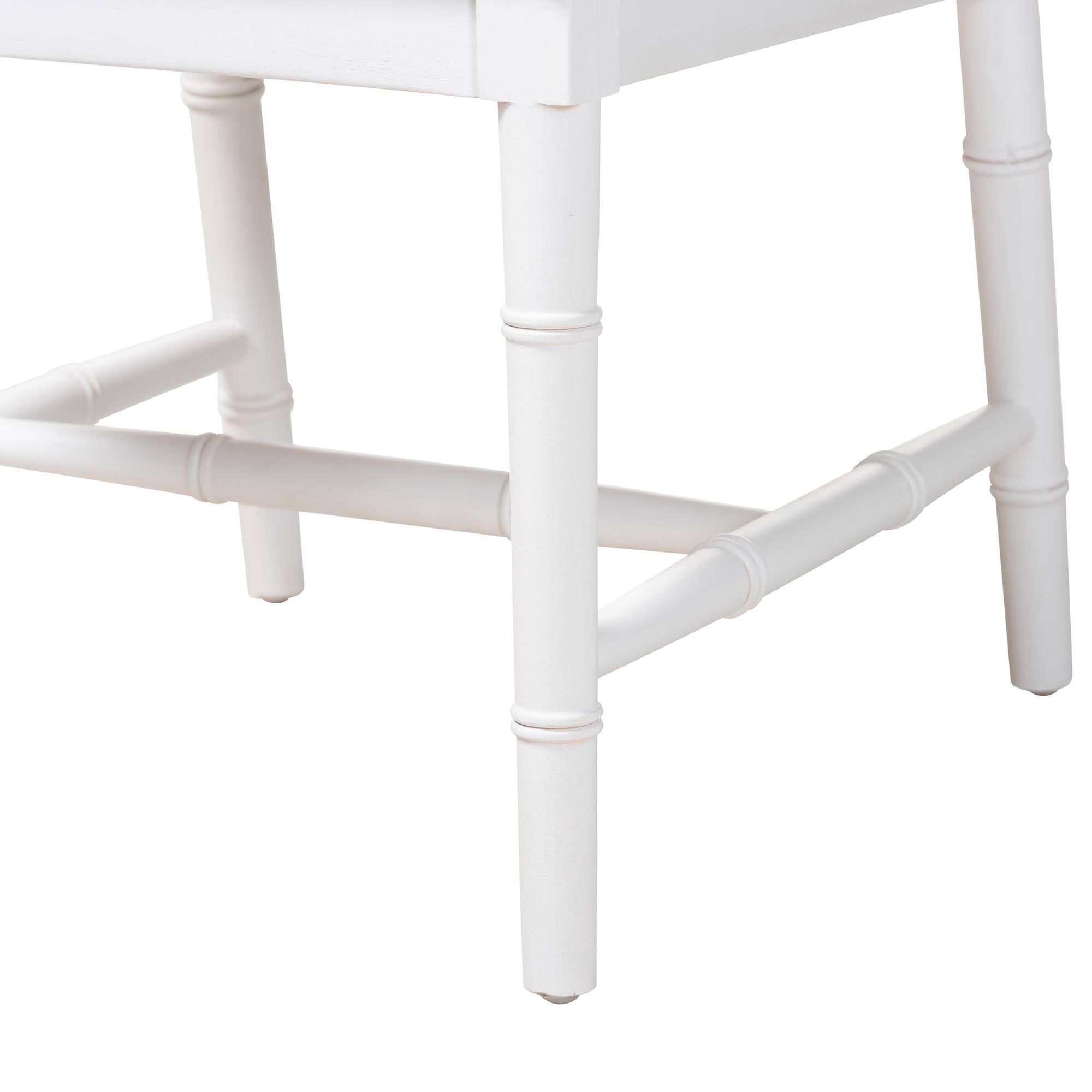 Alt View 2. bali & pari - Victor Dining Chair - White/Brown.