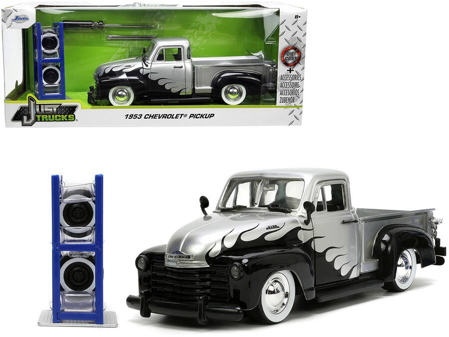 Jada 1953 Chevrolet 3100 Pickup Truck Silver Metallic with