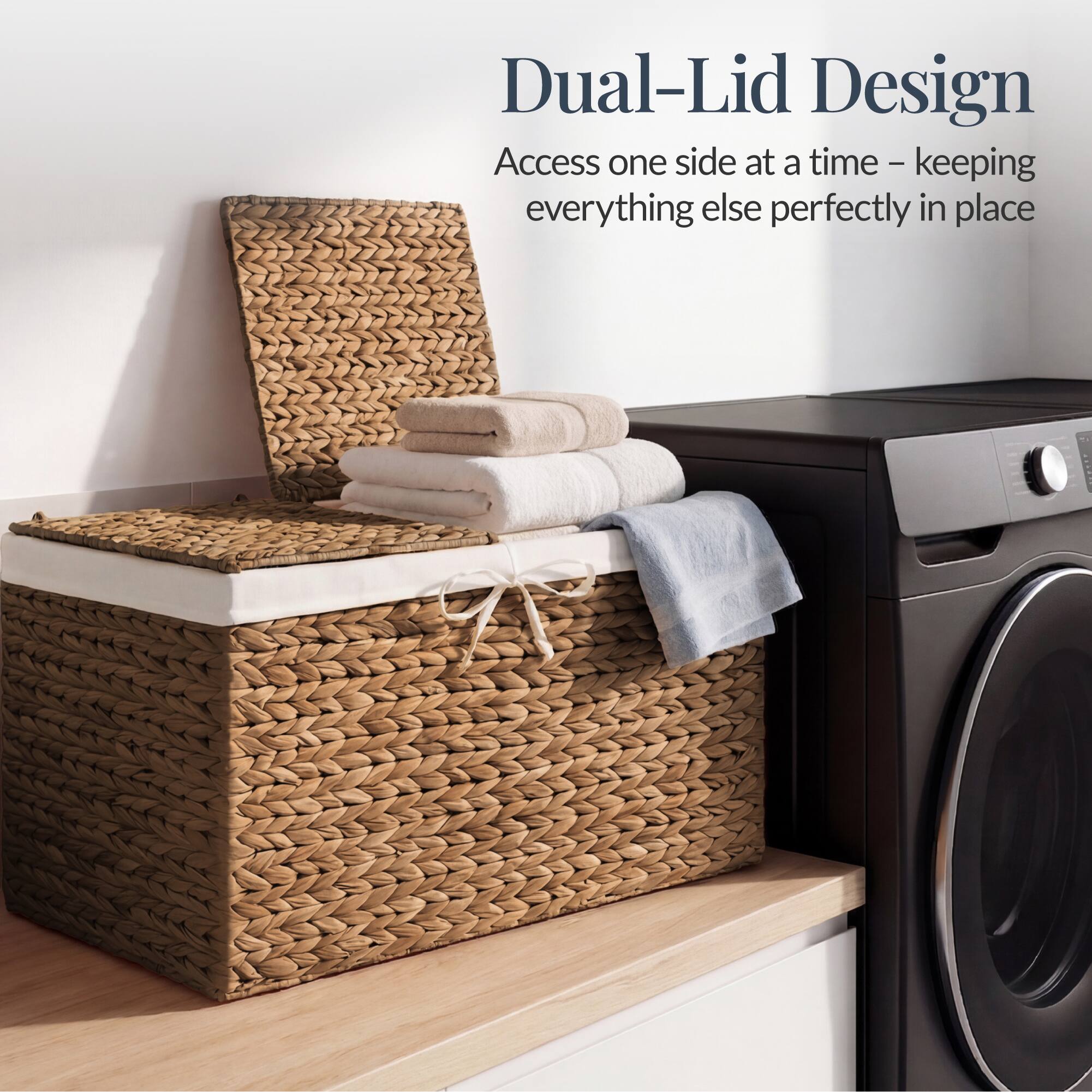 Dual-Lid Design  
Access one side at a time - keeping everything else perfectly in place