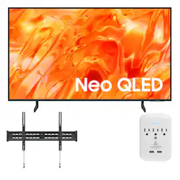 Samsung - QN43QN70HAF 43" Smart TV with a Walts TILT-MOUNT-43-90 Mount and a Amber 3-OUTLET-SURGE Surge Protector (2026)