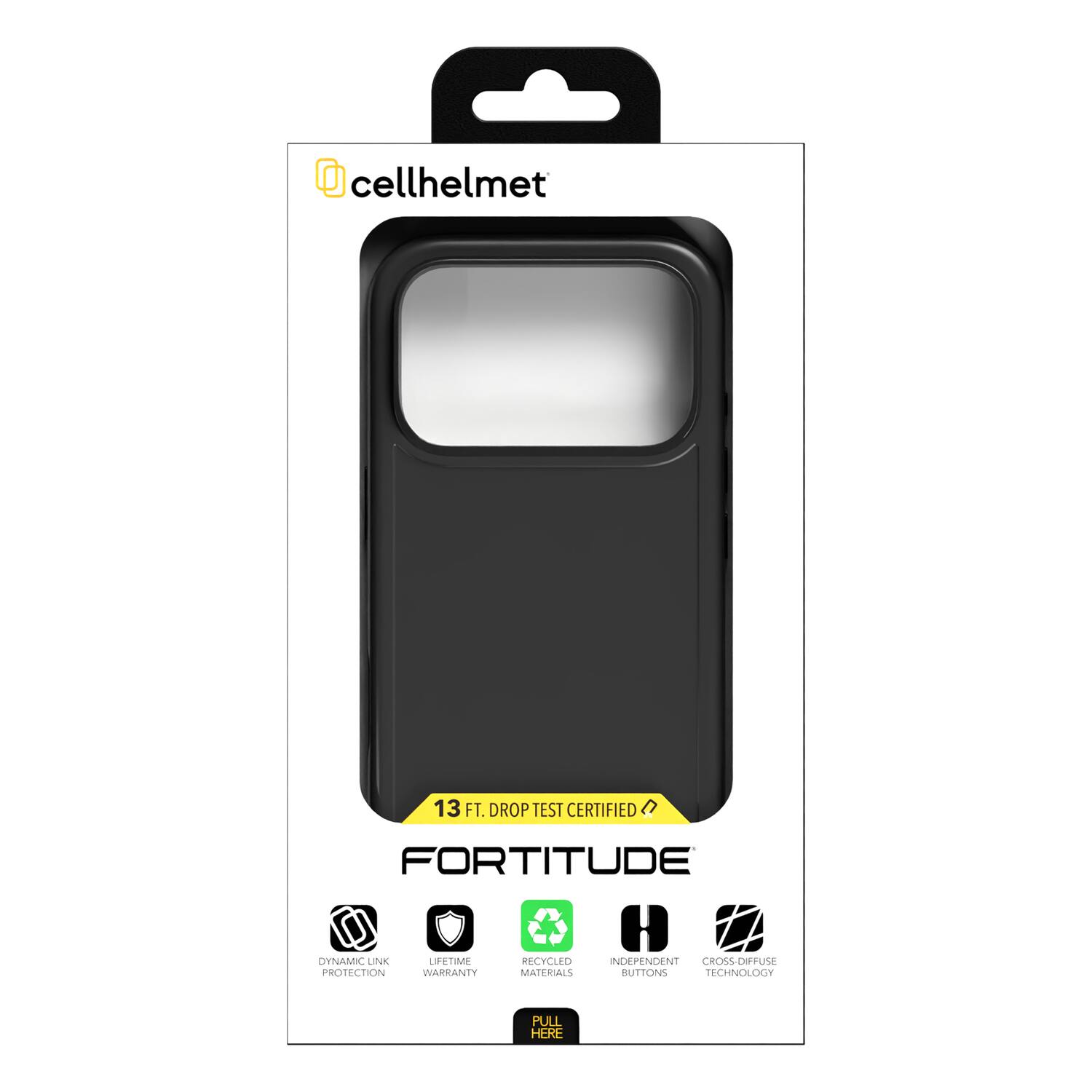 cellhelmet  
13 FT. DROP TEST CERTIFIED  
FORTITUDE  
H  
ONAM LINK  
LIFETIME RECYCLED  
INDEPENDENT CROSS-DEFUSE PROTECTION  
WARRANTY MATERIALS  
BUTTONS  
TECHNOLOGY  
PULL HERE