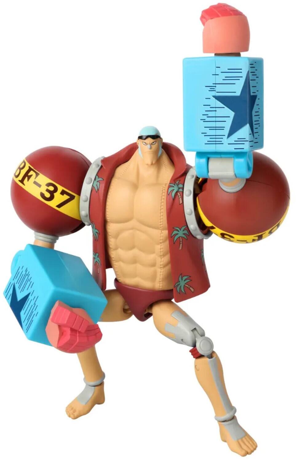Alt View 2. Bandai - Bandai - One Piece - Anime Heroes - Franky Action Figure   - COLLECTIBLES - Multicolor.