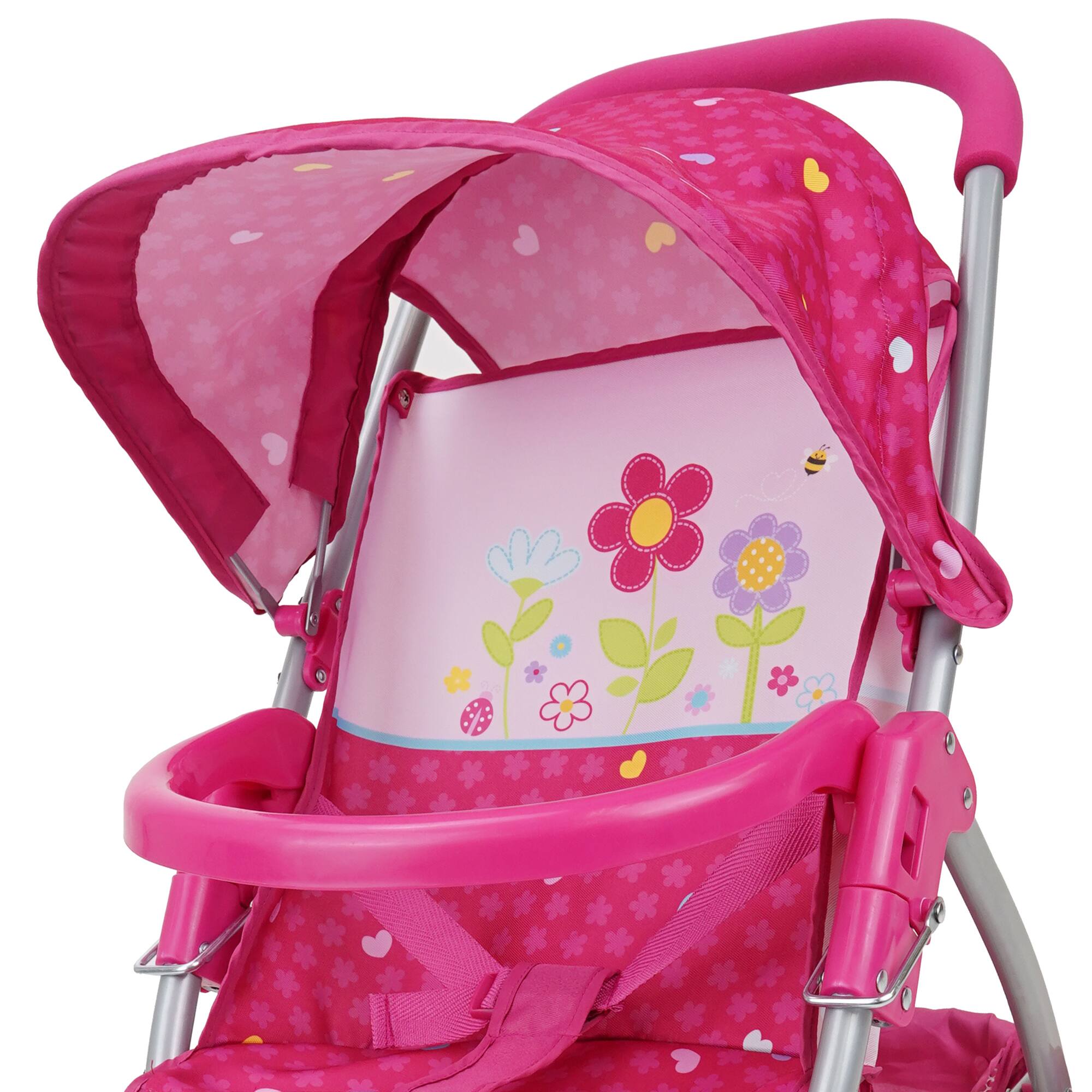 Alt View 1. 509 Crew - 509 Crew - Garden Doll Jogger Stroller W/ Safety Harness & Retractable Canopy.