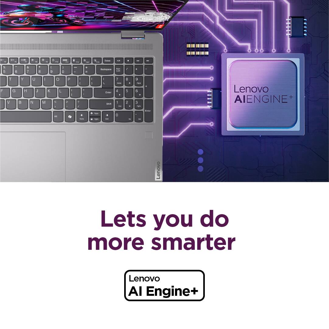 Lenovo AI Engine+ lets you do more smarter.