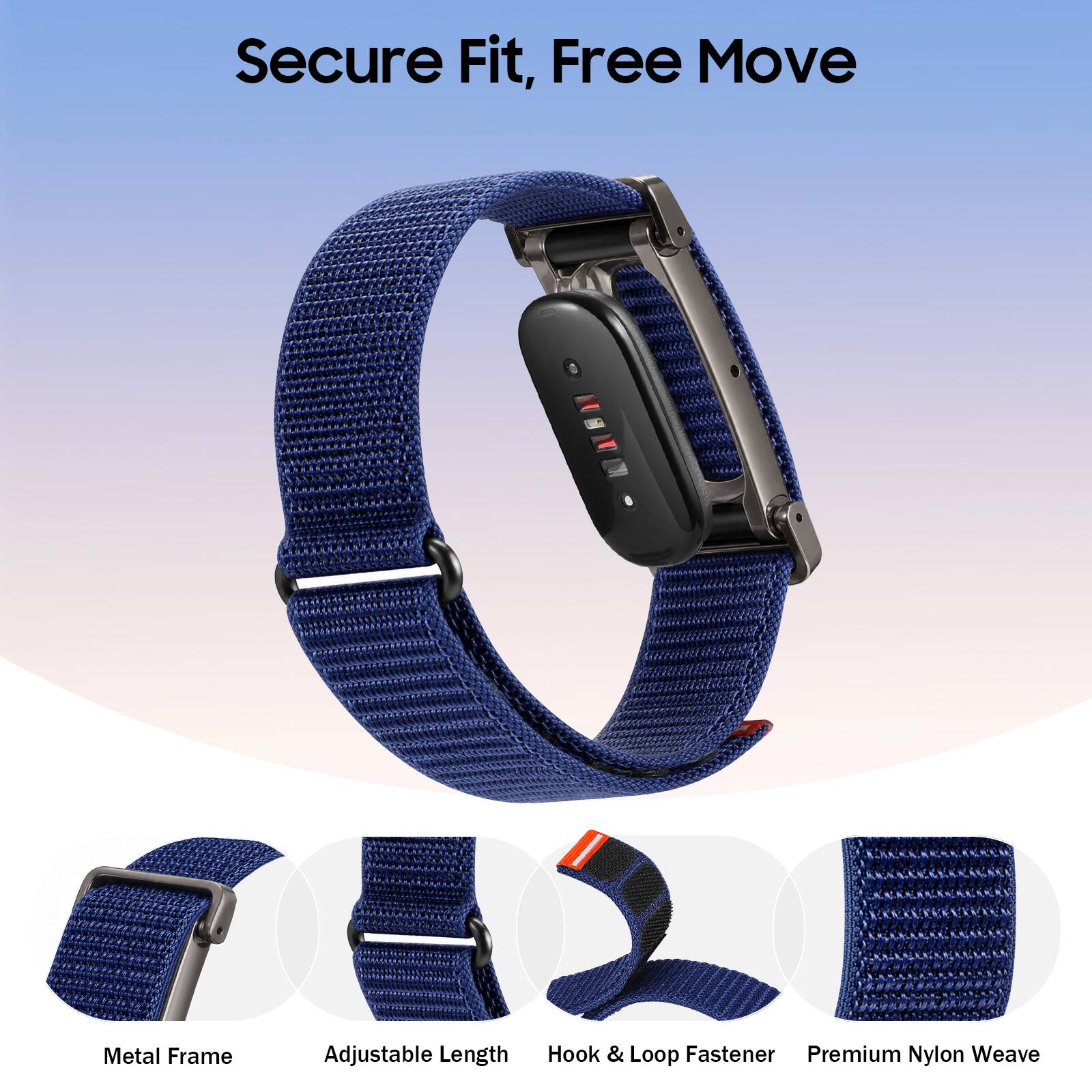 Secure Fit, Free Move

Metal Frame
Adjustable Length
Hook & Loop Fastener
Premium Nylon Weave