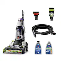 BISSELL - ProHeat 2X Revolution Pet Pro Plus Corded Upright Carpet Deep Cleaner - silver/purple - Front_Zoom