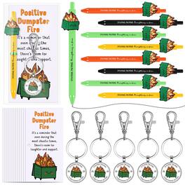 Paradigms Interiors - Employee Appreciation Gifts Bulk Dumpster Fire Pens Keychains Emotional Support Cute Funny Inspirational Positive Wit...