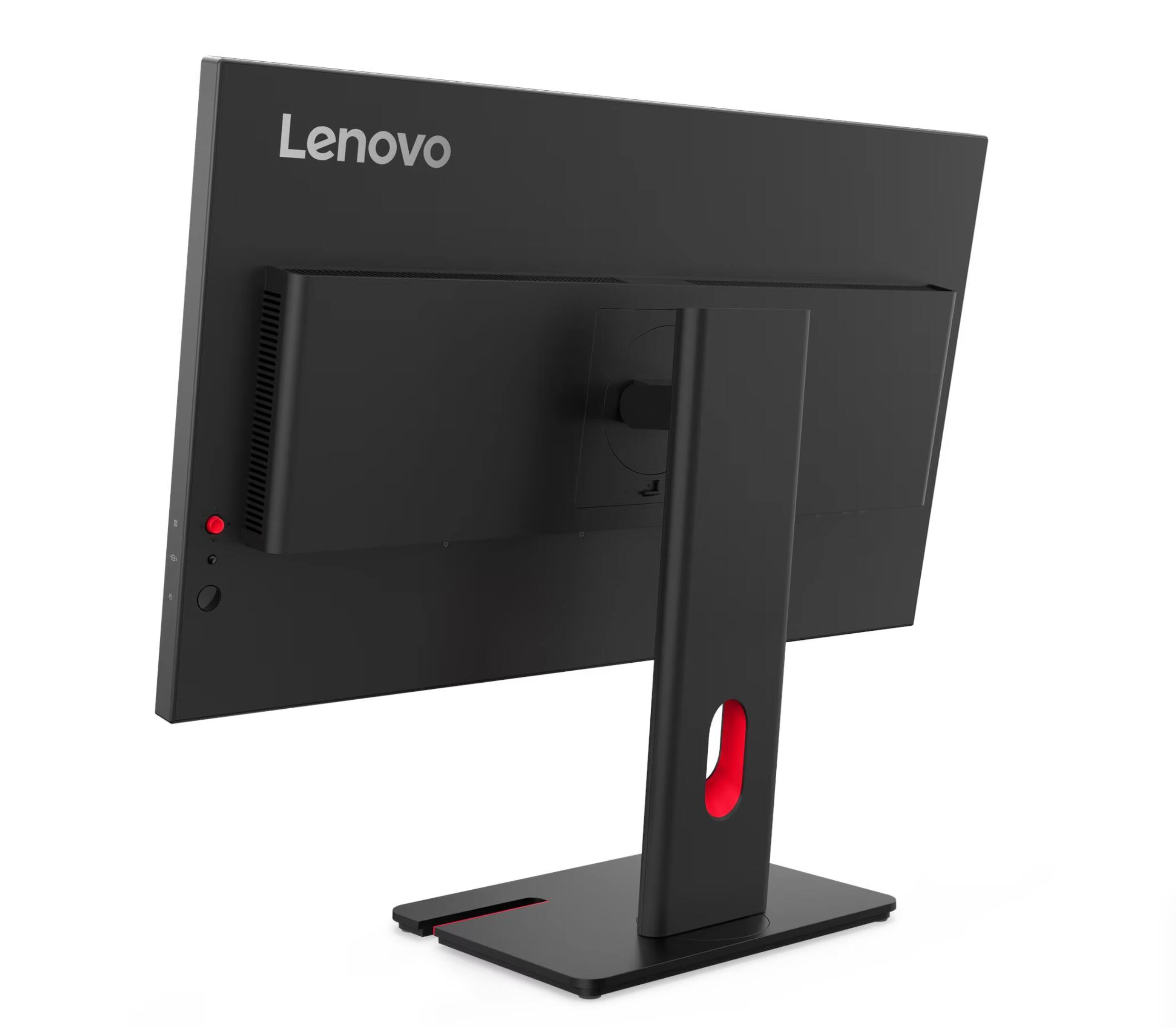 Alt View 4. Lenovo - ThinkVision T27-40 27" Monitor - FHD, 120 Hz, IPS WLED, USB Hub, HDMI, DP, VGA (64A5MAR6UZ) - Eclipse Black.