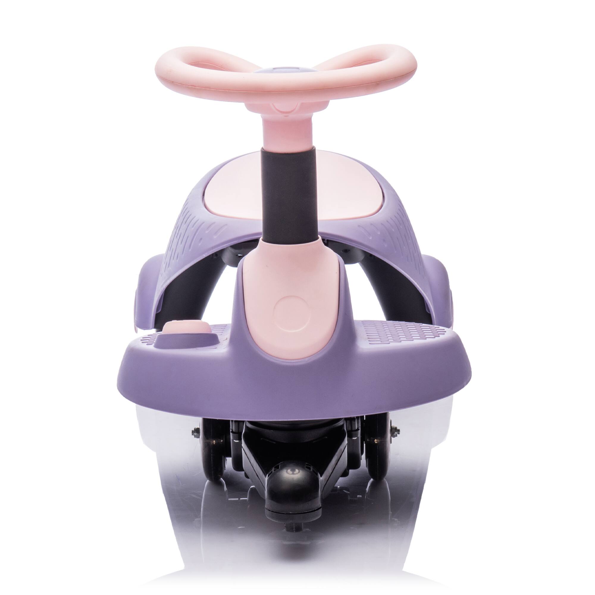 Alt View 8. ELEMENT ACE - Electric Ride-On Car for Kids with Bluetooth, Flashing Wheels, and Adjustable Seat for Ages 3 and Up - Purple.