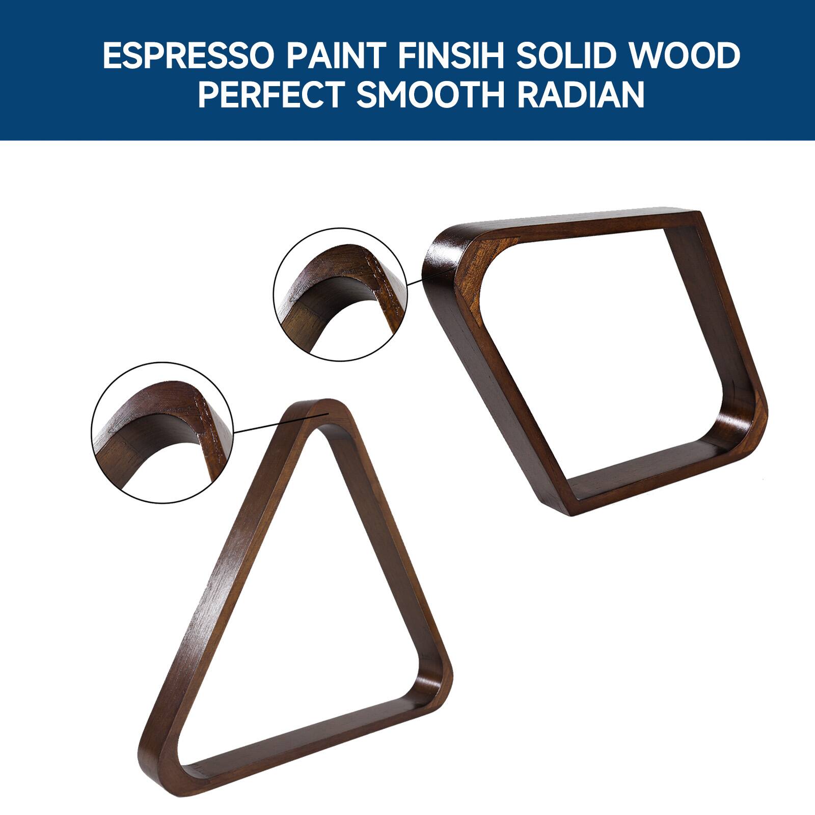 GSE Games & Sports Expert Solid Wood 8 Ball Triangle and 9 Ball