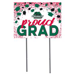 Jardine - Binghamton Bearcats 18" x 24" Proud Grad Yard Sign - White