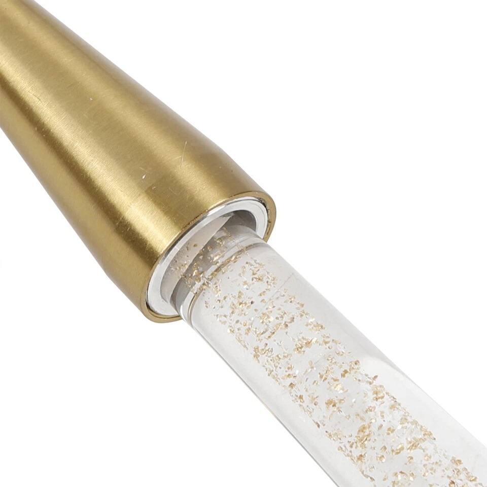 Alt View 1. Home Collection - Crystal Glass LED Chandelier Pendant Light Gold Rain Drop Hanging Fixture.