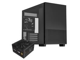 Rosewill - micro atx mini tower pc case with pre-installed 80+ gold 650w atx 3.1 p - Black