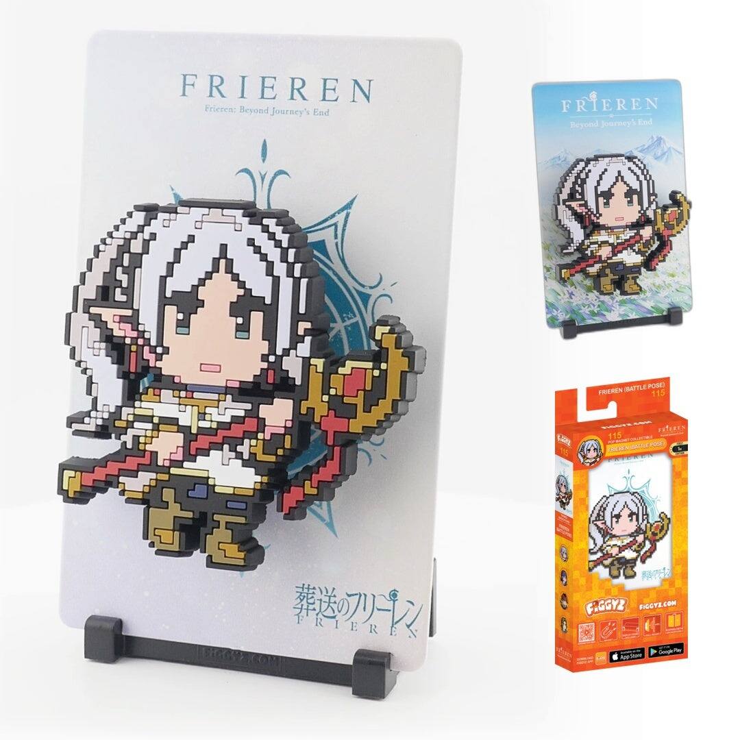 Frieren: Beyond Journey's End  
Frieren Beyond Journey's End  
Battle Pose  
Frieren 115  
葬送のフリーレン  
Frieren.BattlePose  
115  
Frieren.com  
Figgz.com  
App Store  
Google Play