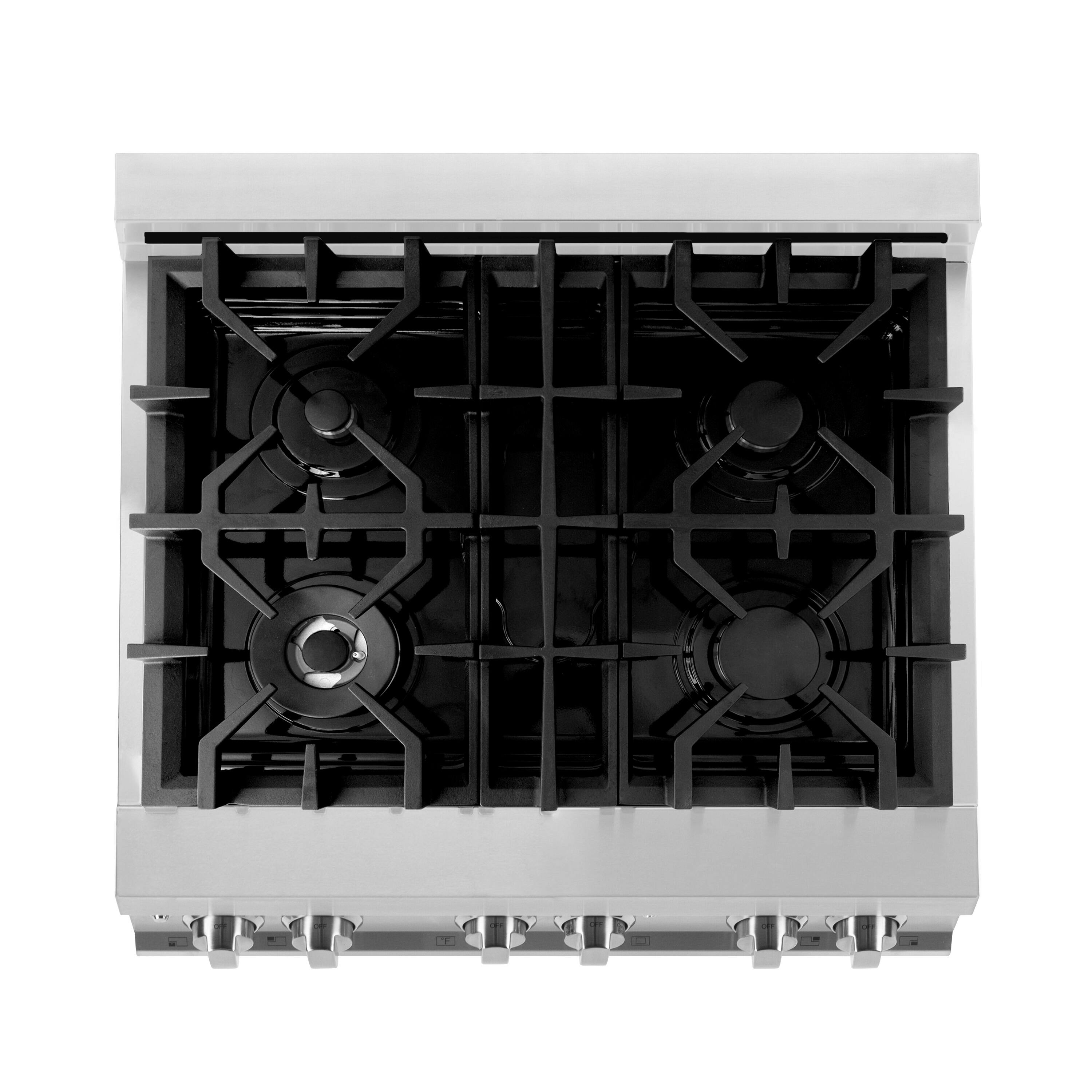 ZLINE 30" Legacy Dual Fuel Range w/ 4 Burner Cooktop & Electric Oven w