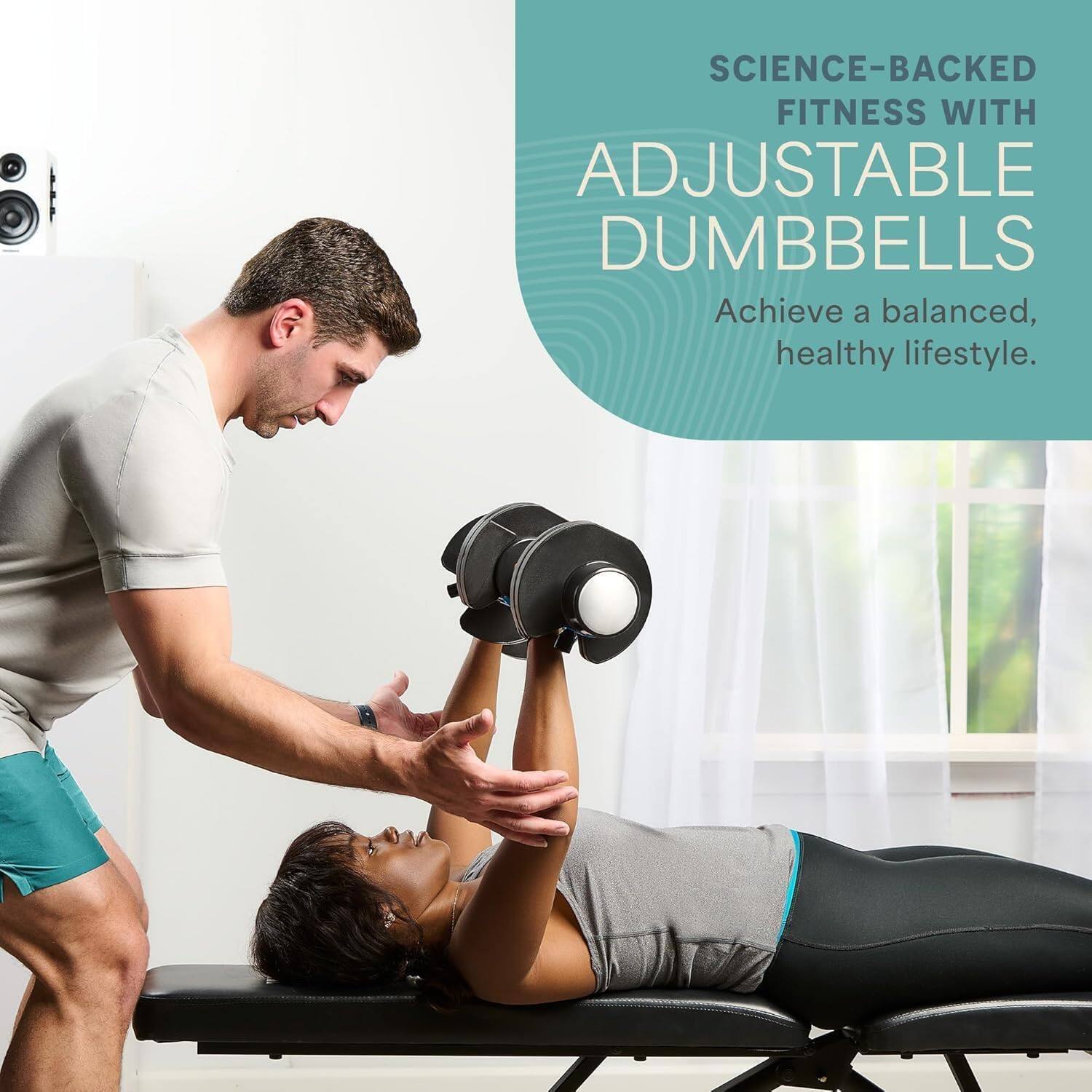 SCIENCE-BACKED FITNESS WITH ADJUSTABLE DUMBBELLS  
Achieve a balanced, healthy lifestyle.