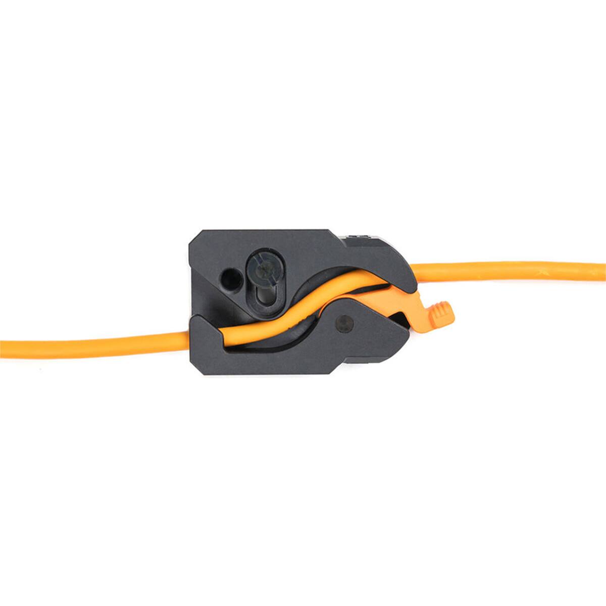 Alt View 2. Tether Tools - Tether Tools TetherGuard LeverLock Plate and TetherPro 15' USB-C Dual Right Angle Cable, High-Visibility Orange.