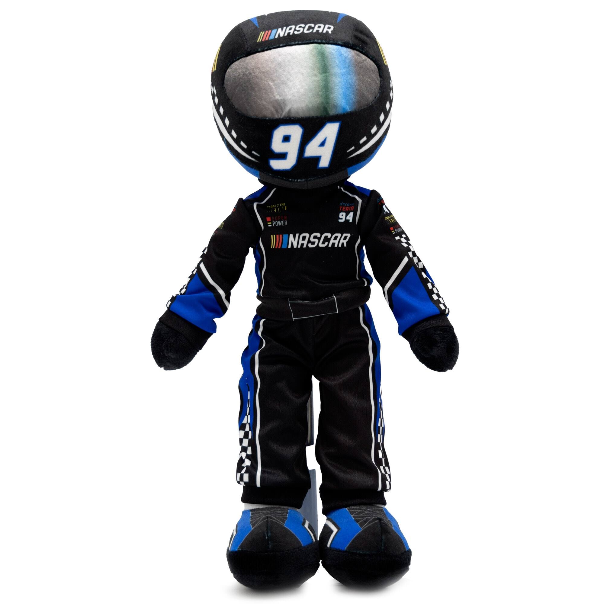Photos - Soft Toy NASCAR Plushible -  Scotty 14" Speedster Racecar Driver Rag Doll - Black 