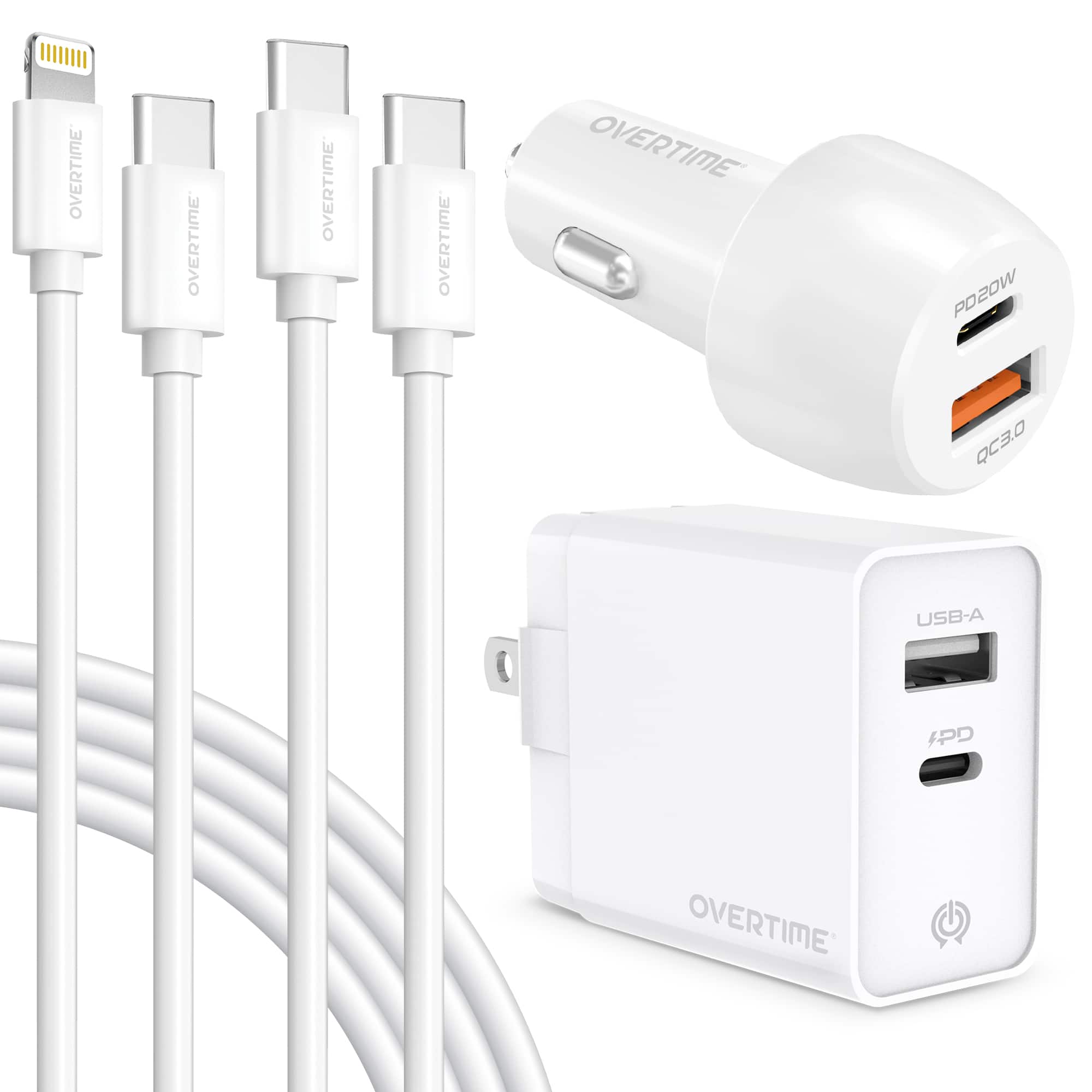 OVERTIME OVERTIME OVERTIME OVERTIME OVERTIME
PD20W QC3.0 USB-A IPD
OVERTIME