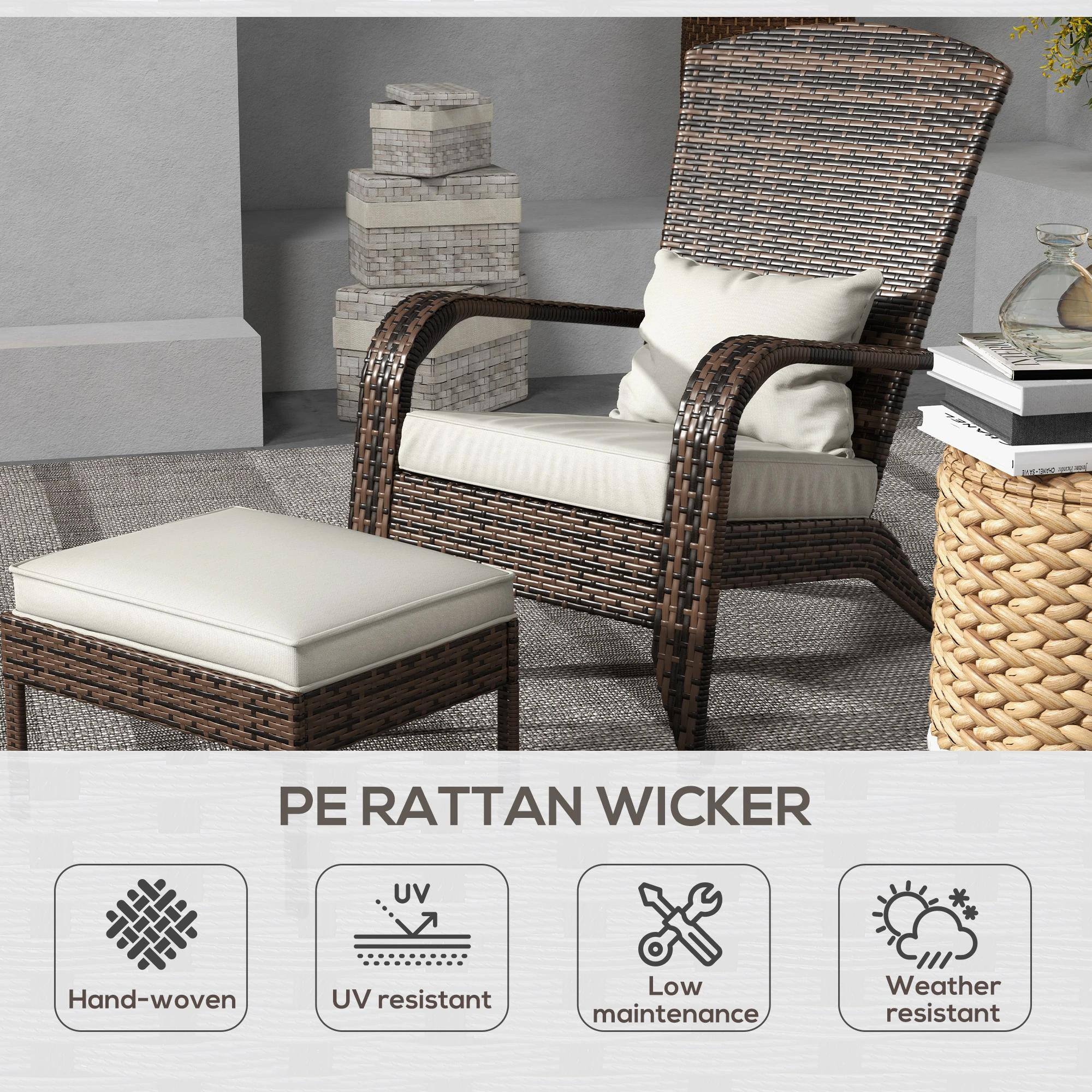 PE RATTAN WICKER

- Hand-woven
- UV resistant
- Low maintenance
- Weather resistant
