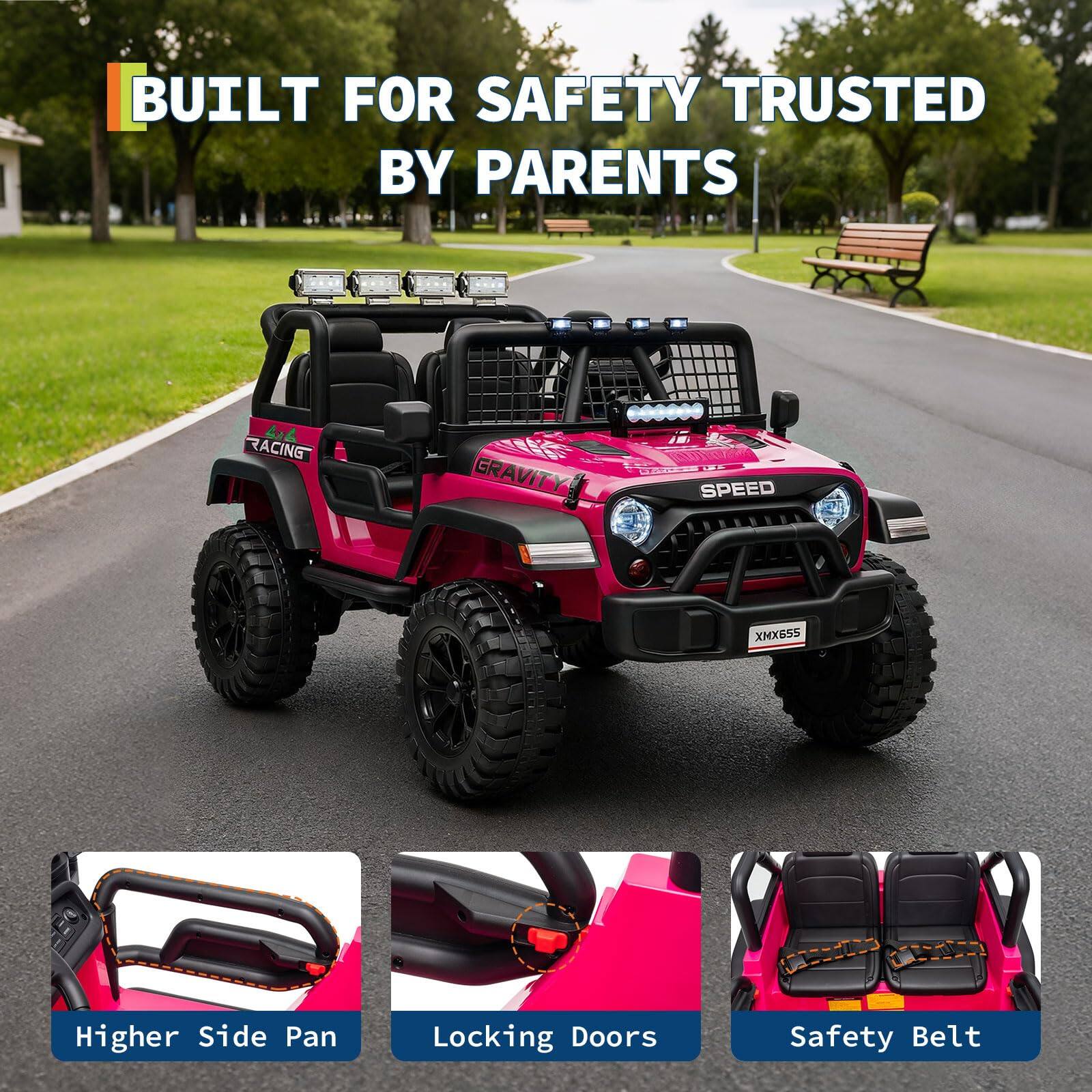 BUILT FOR SAFETY TRUSTED BY PARENTS

Higher Side Pan
Locking Doors
Safety Belt