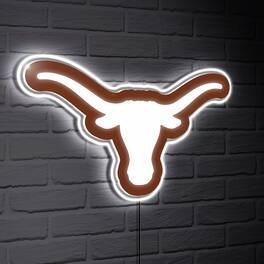Evergreen Enterprises - Texas Longhorns LED Team Logo Shaped Lighted Wall Sign - Multicolor