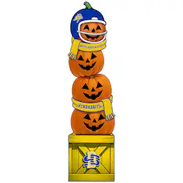 Fan Creations - South Dakota State Jackrabbits 31" Stacked Pumpkin Leaner - Multicolor
