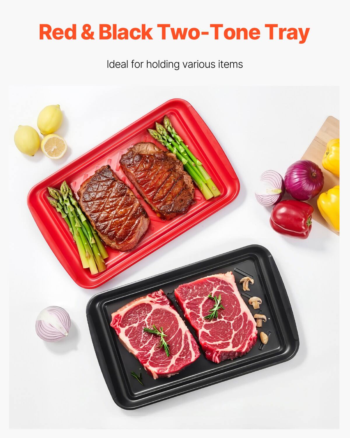 Red & Black Two-Tone Tray

Ideal for holding various items