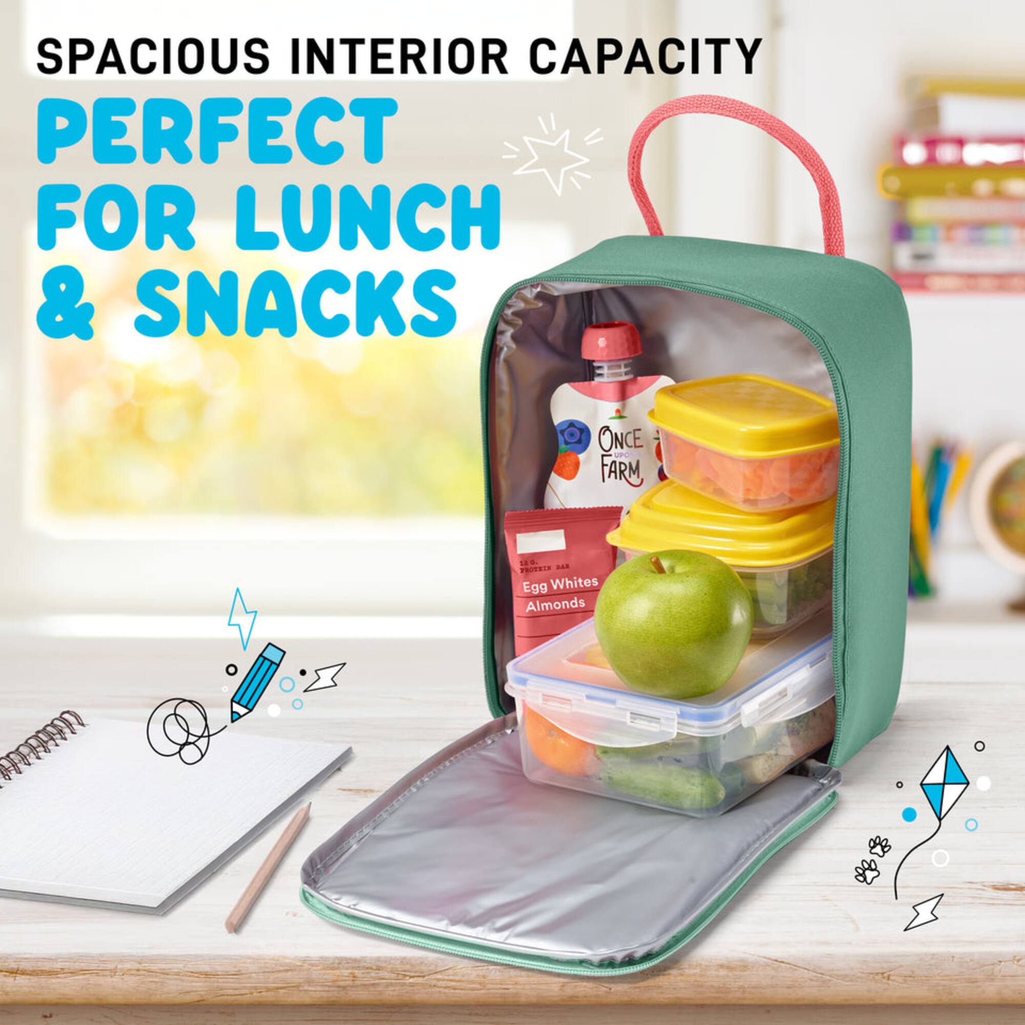 SPACIOUS INTERIOR CAPACITY  
PERFECT FOR LUNCH & SNACKS  

ONCE UPON A FARM  
Egg Whites Almonds