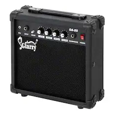 4 5 . a 7 a MP3 9 INPUT 1 DRIVE GAIN R Glarry 4 5 . I 5 1 7 & 5 GA-20 3 4 1 3 7 1 - N 9 10 BASS 10 TREBLE O VOLUME HEADPHONE POWER