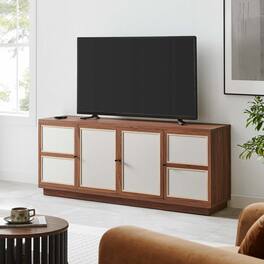Capri 63" Wood Grain TV Console by Modway - Walnut