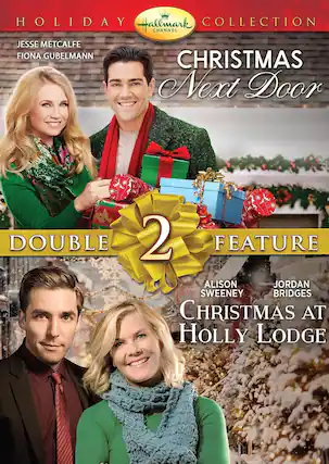 Front. Christmas Next Door / Christmas at Holly Lodge (Hallmark Channel Double Feature) - DVD.
