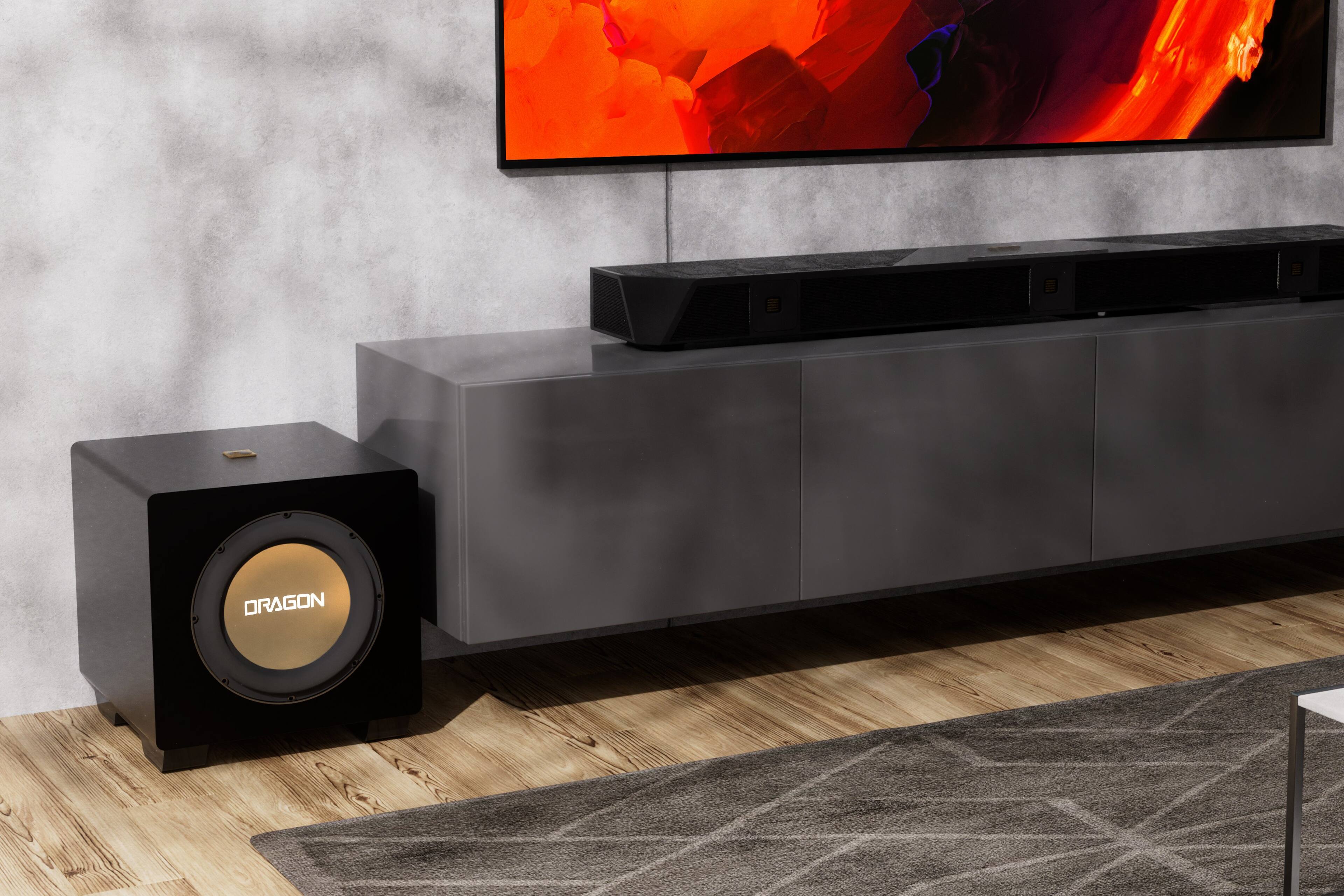 Alt View 8. Nakamichi - DRAGON 3000W Home Surround Sound System w/ 12" Subwoofer, Dolby Atmos and DTS:X Pro - Black.