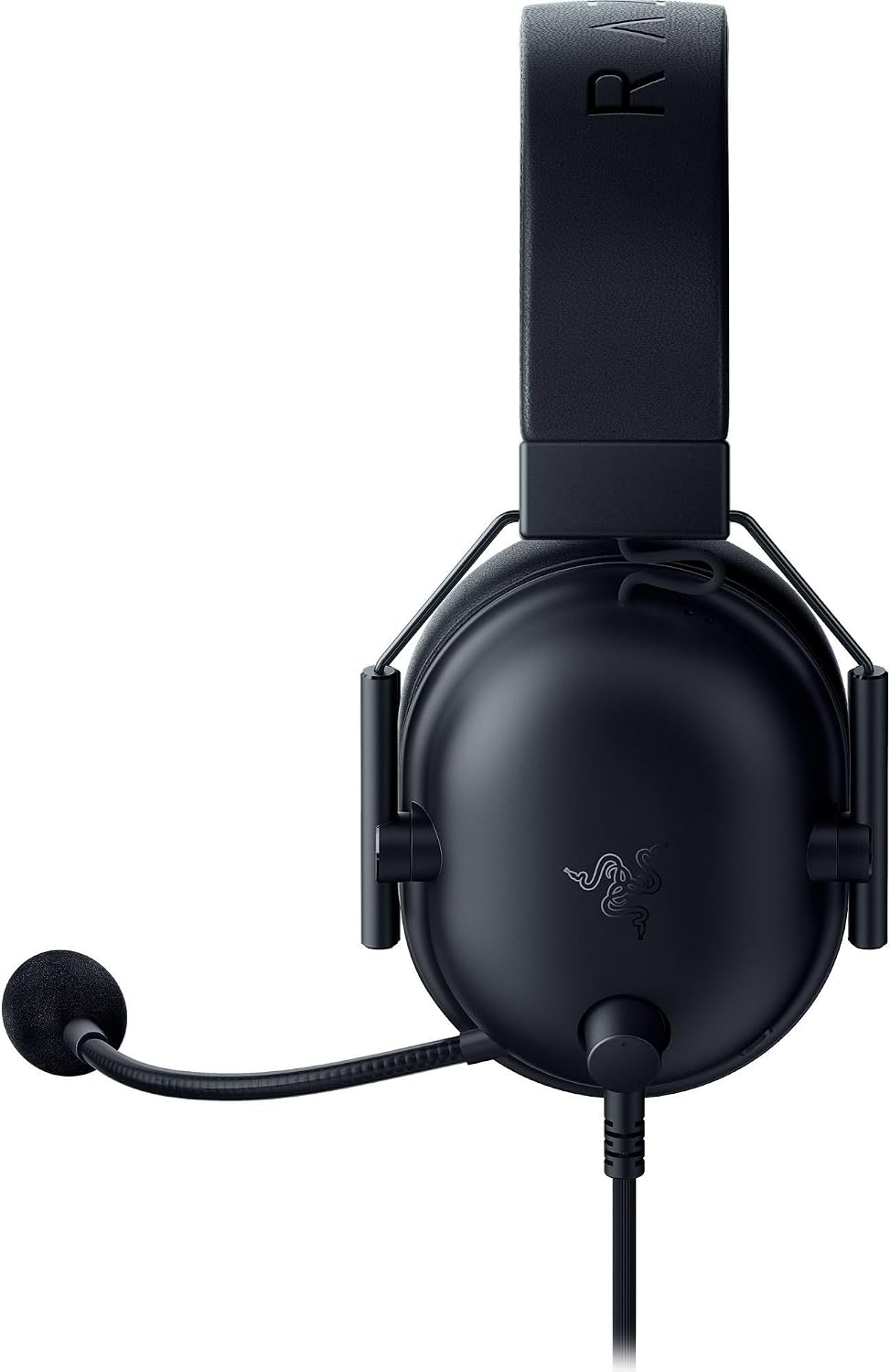 Alt View 4. Razer - BlackShark V2 X Wired Over-the-Ear Gaming Headset for PlayStation - Black.