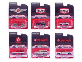 "Texaco Special Edition" Series 1 Set of 6 pieces 1/64 Diecast Model Cars by Greenlight - Multicolor