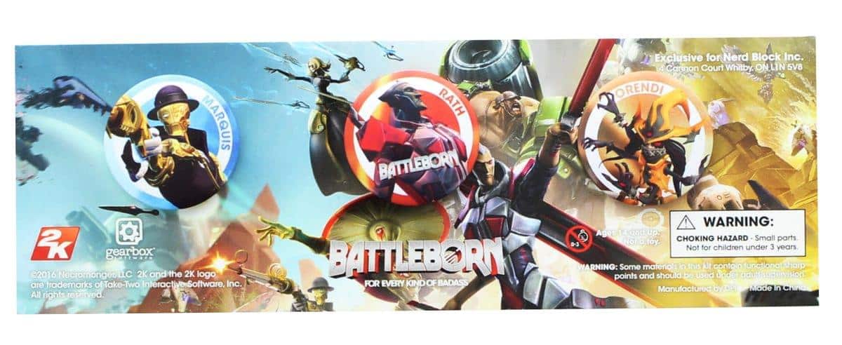 Nerd Block - Battleborn Collectible Button Pin 3-Pack - Blue