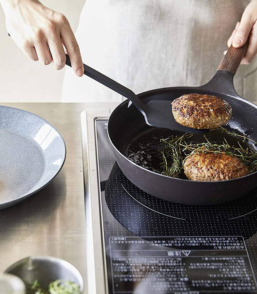 Alt View 8. Yamazaki Home - Floating Utensil - Four Styles - Silicone - black.