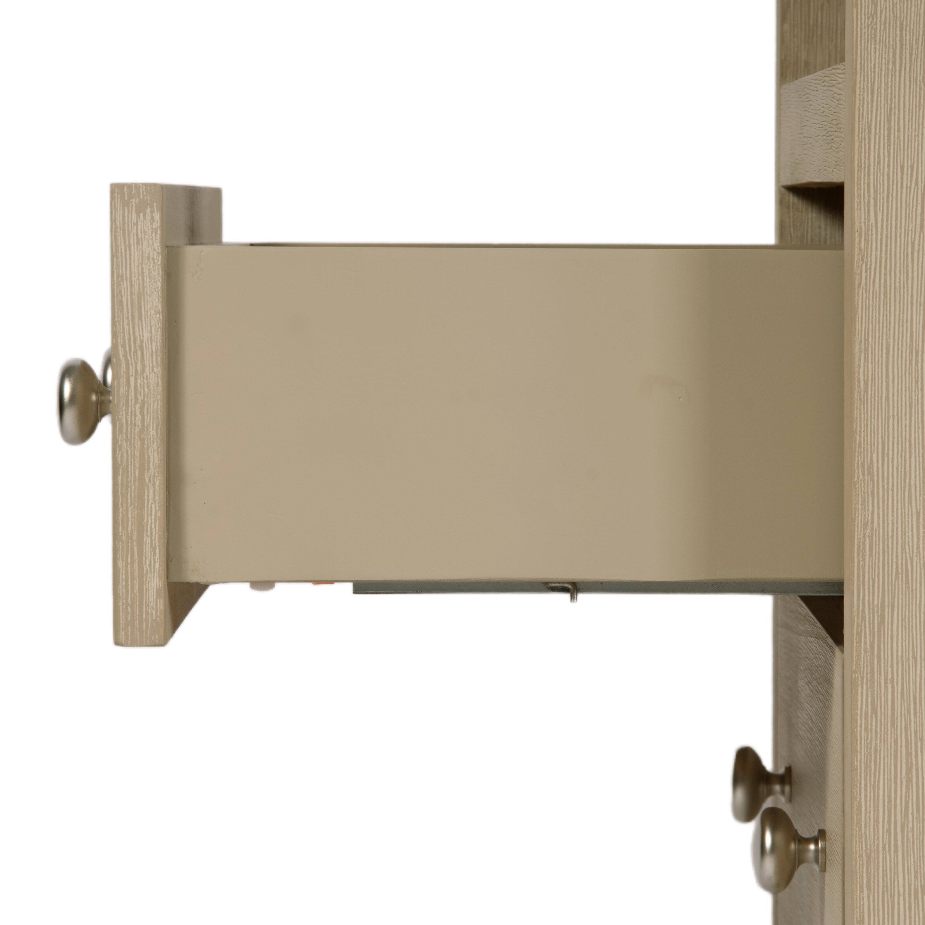 Alt View 4. Butler Specialty - Dana 28 in. W Rectangular Wood 2 Drawer Nightstand with Top Shelf - Taupe.