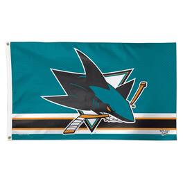WinCraft - San Jose Sharks Deluxe 3' x 5' One-Sided Flag - Multicolor