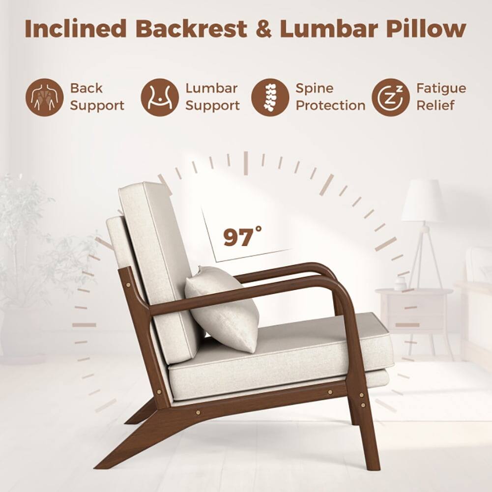 Inclined Backrest & Lumbar Pillow

- Back Support
- Lumbar Support
- Spine Protection
- Fatigue Relief

97°