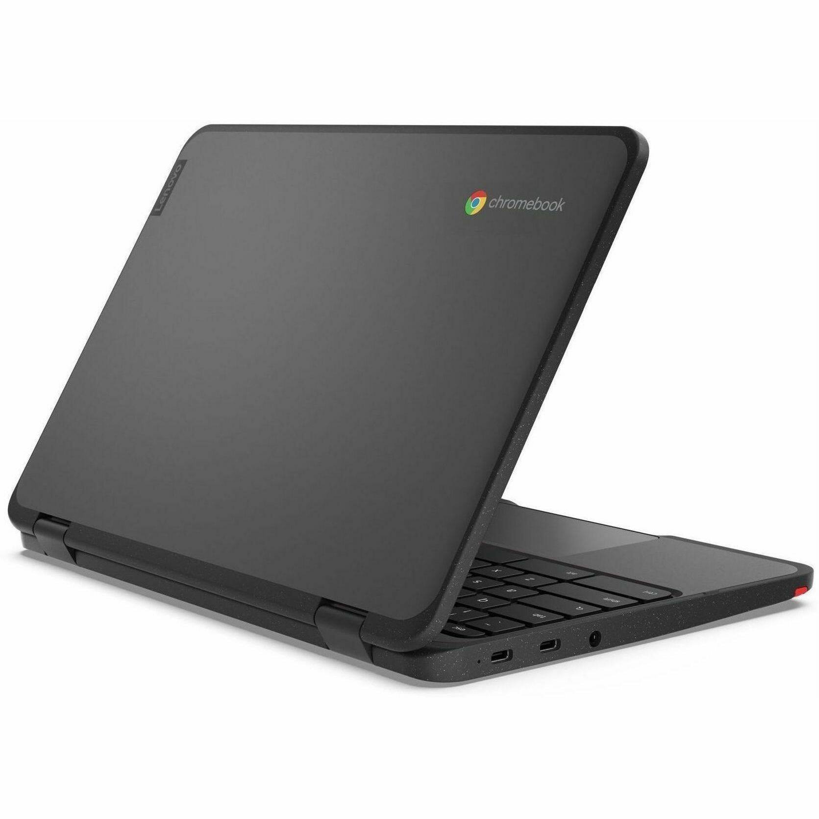 Alt View 7. Lenovo - Lenovo 500e Chromebook Gen 4s 83N80001US 11.6" Touchscreen Convertible 2 in 1 Chromebook - HD - 60 Hz - Intel N-Series - Gray.