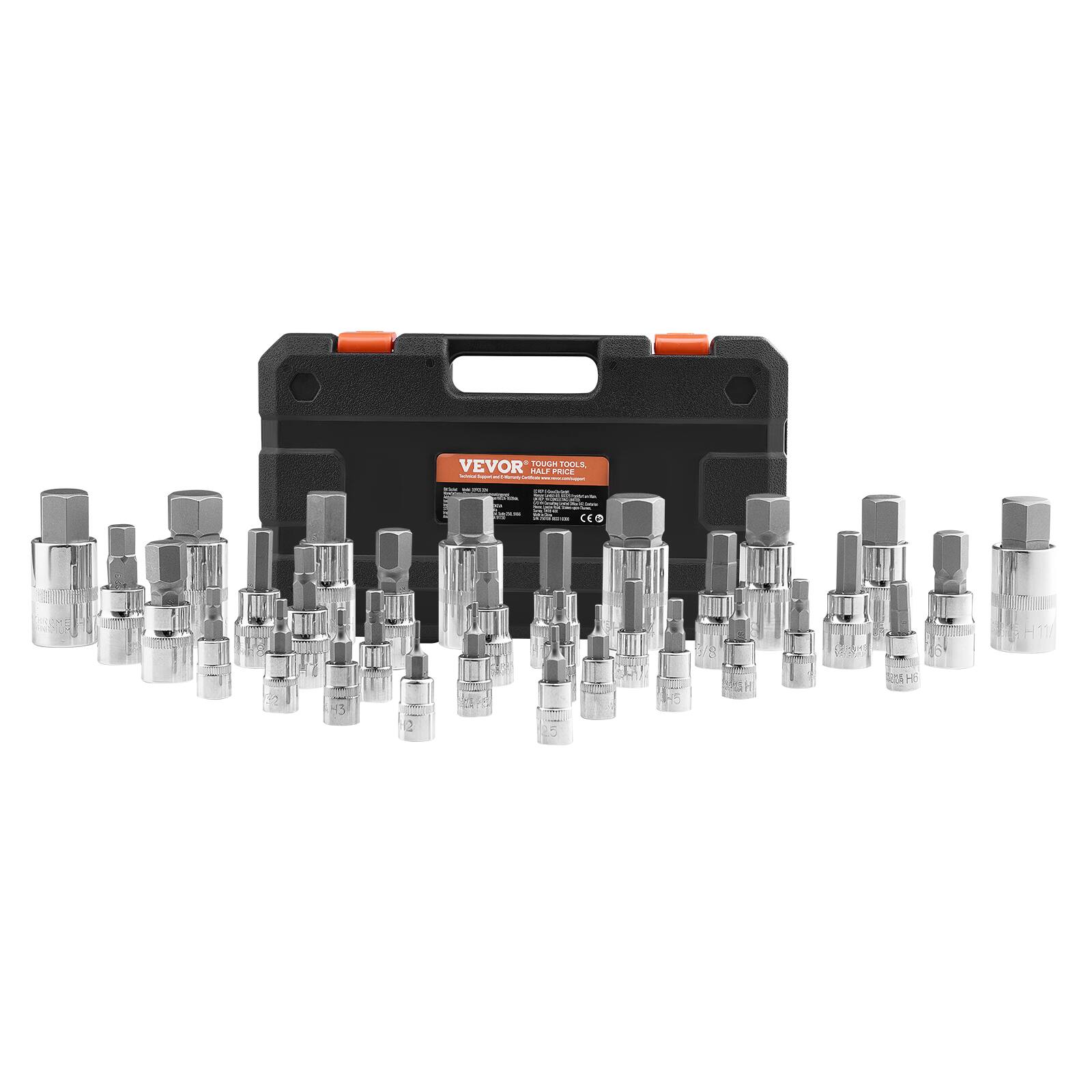 VEVOR TOOL KIT  
HIGH TOOLS,  
MADE IN CHINA