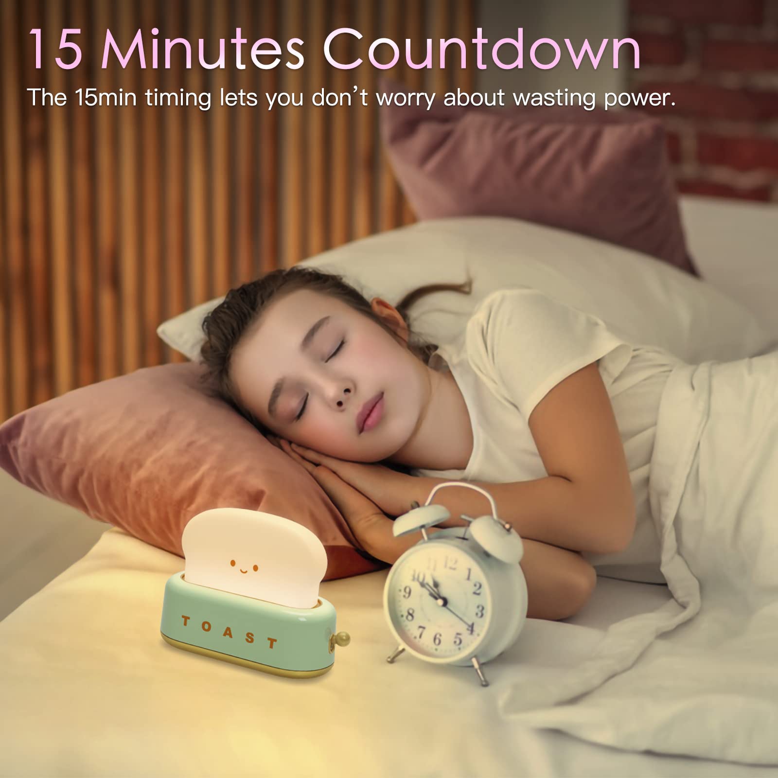 15 Minutes Countdown  
The 15min timing lets you don't worry about wasting power.